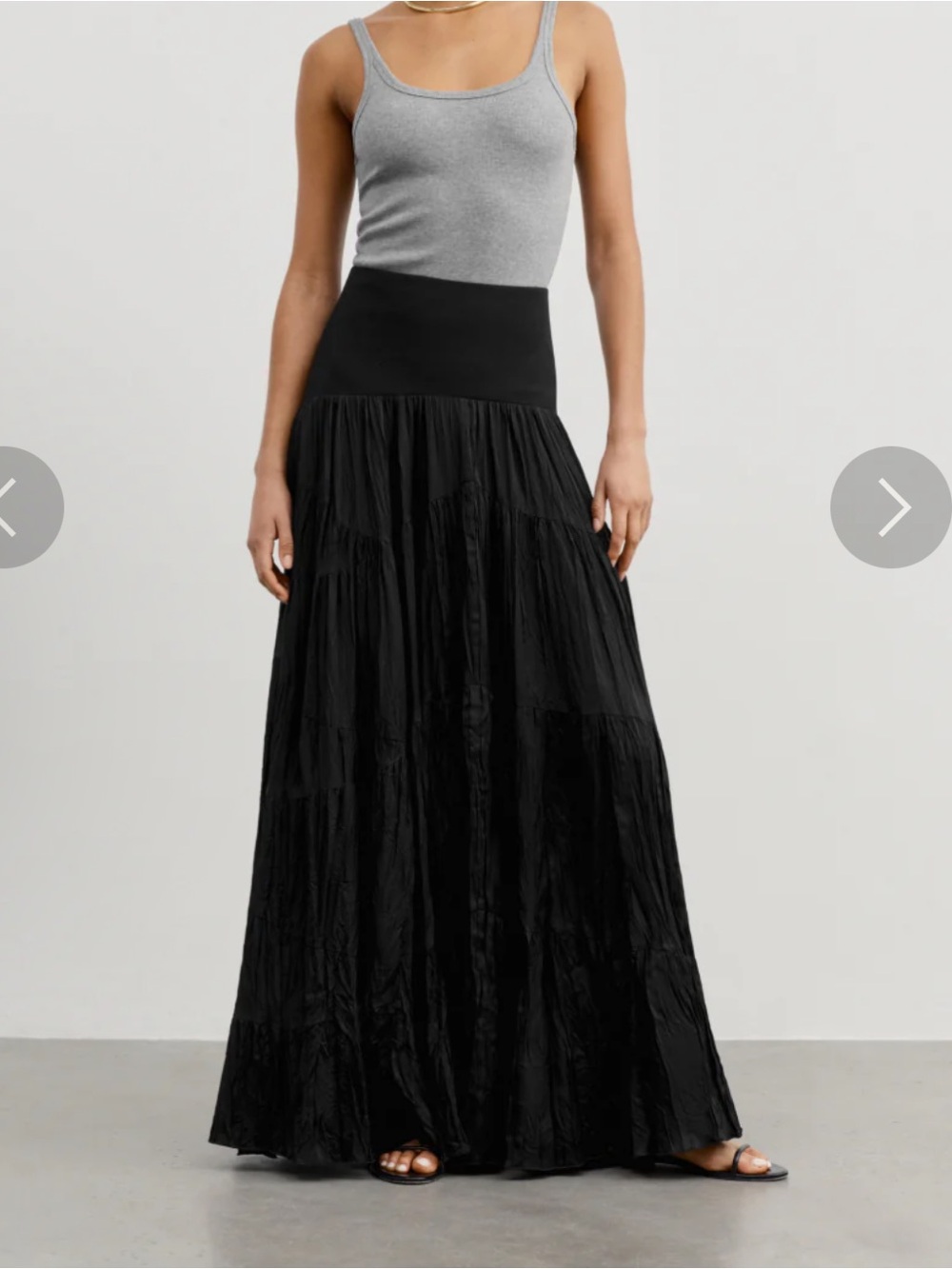 Ayr the Dramatics Black Maxi Skirt